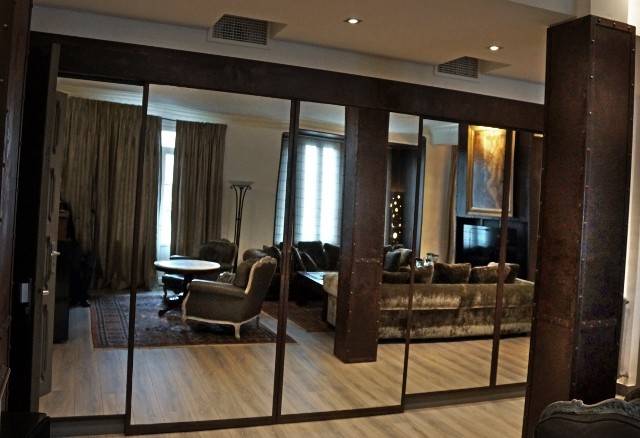 Création d'un coulissant miroir en fer