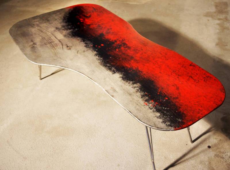 Fabrication d'une table en bois et métal sur mesure à Châteauneuf-les-Martigues