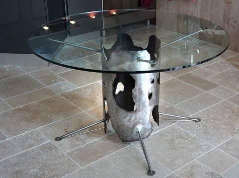 Création de table moderne en métal St Tropez