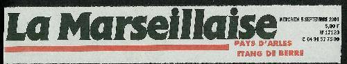Article dans le journal LA MARSEILLAISE septembre 2002